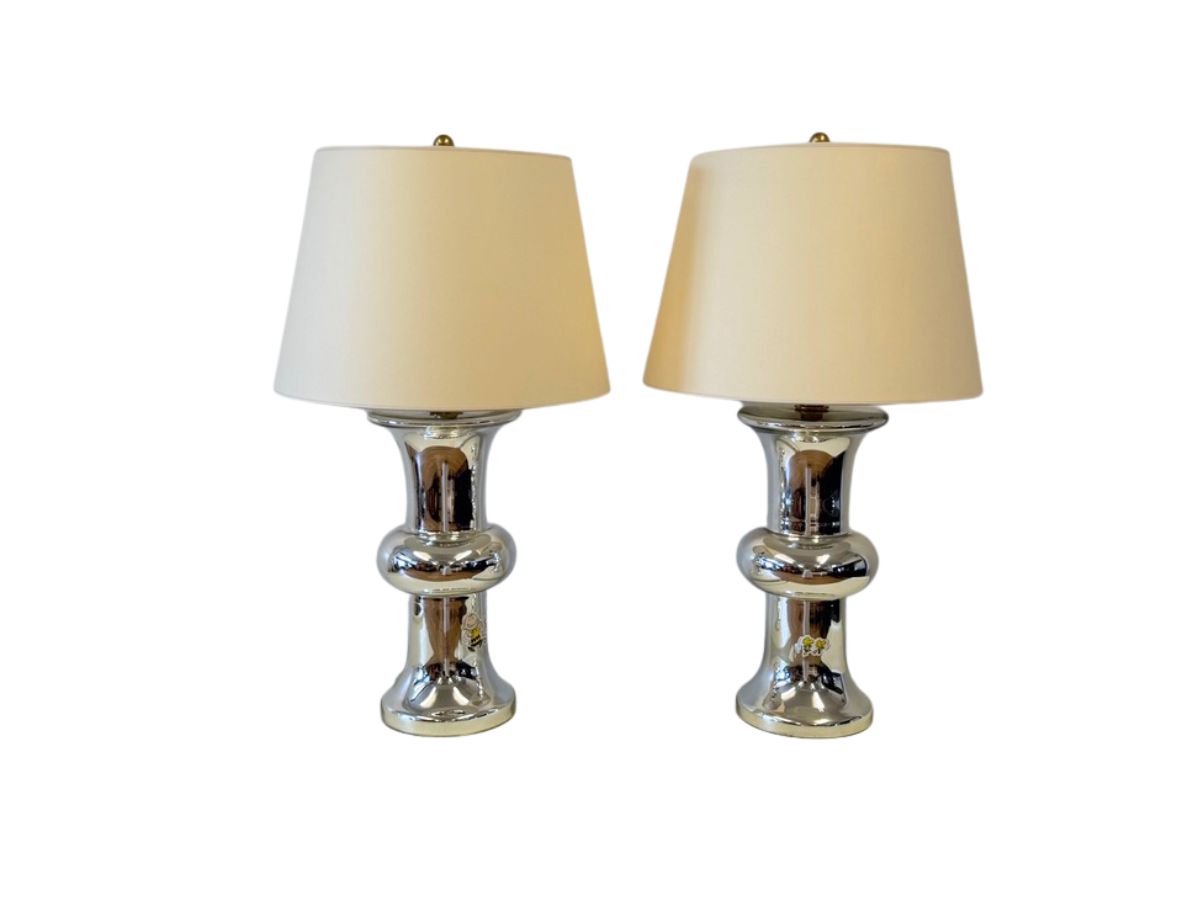 Bull Nose Table Lamps by Visual Comfort Signature, Pair