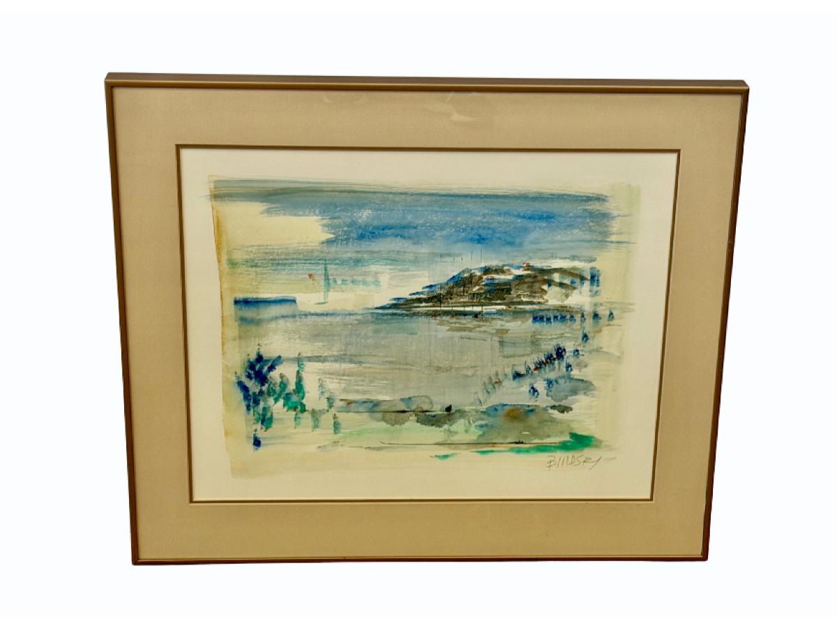 Alfred Birdsey Framed Watercolor