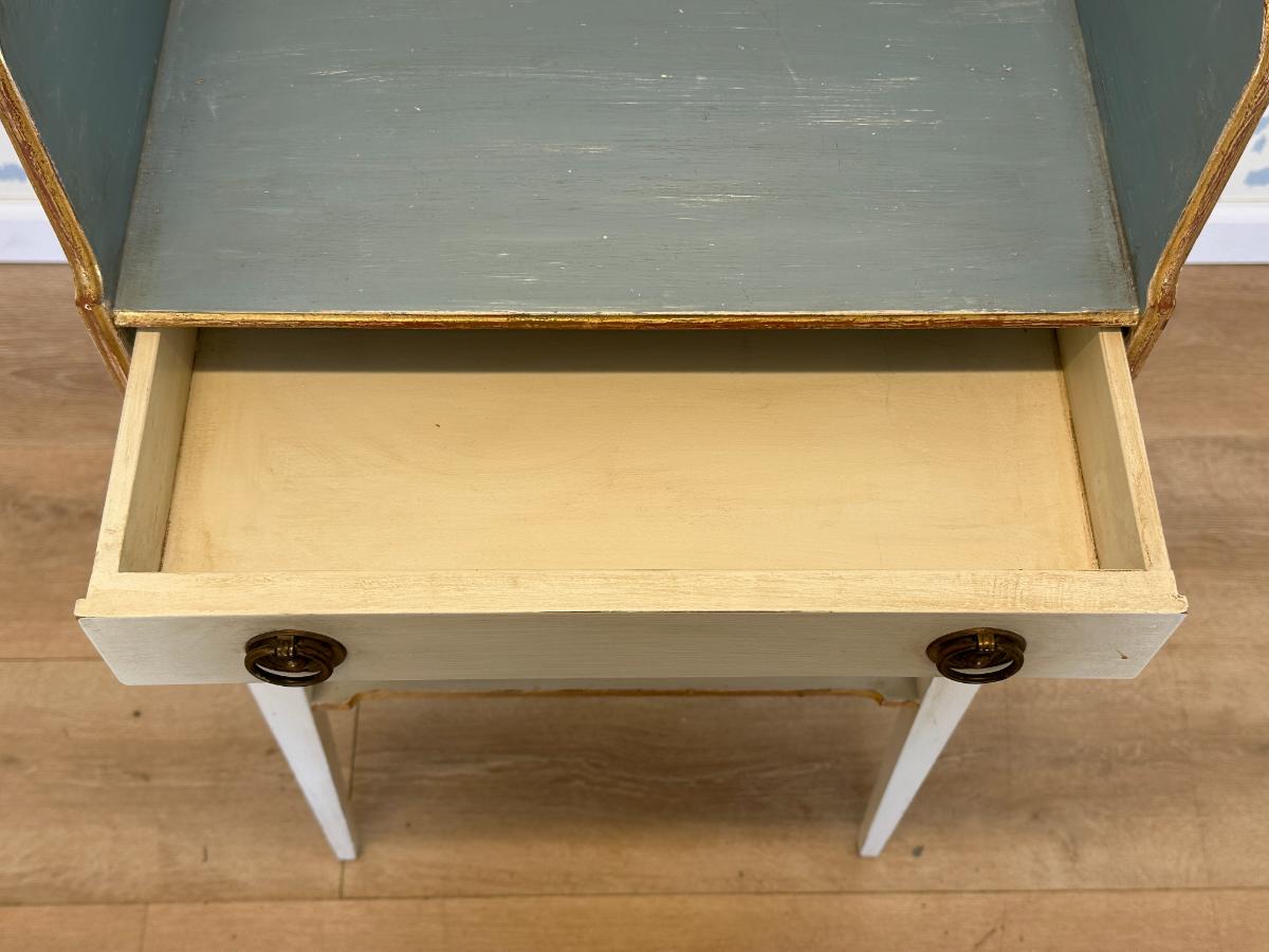 Light Blue Painted Swedish Telephone Table