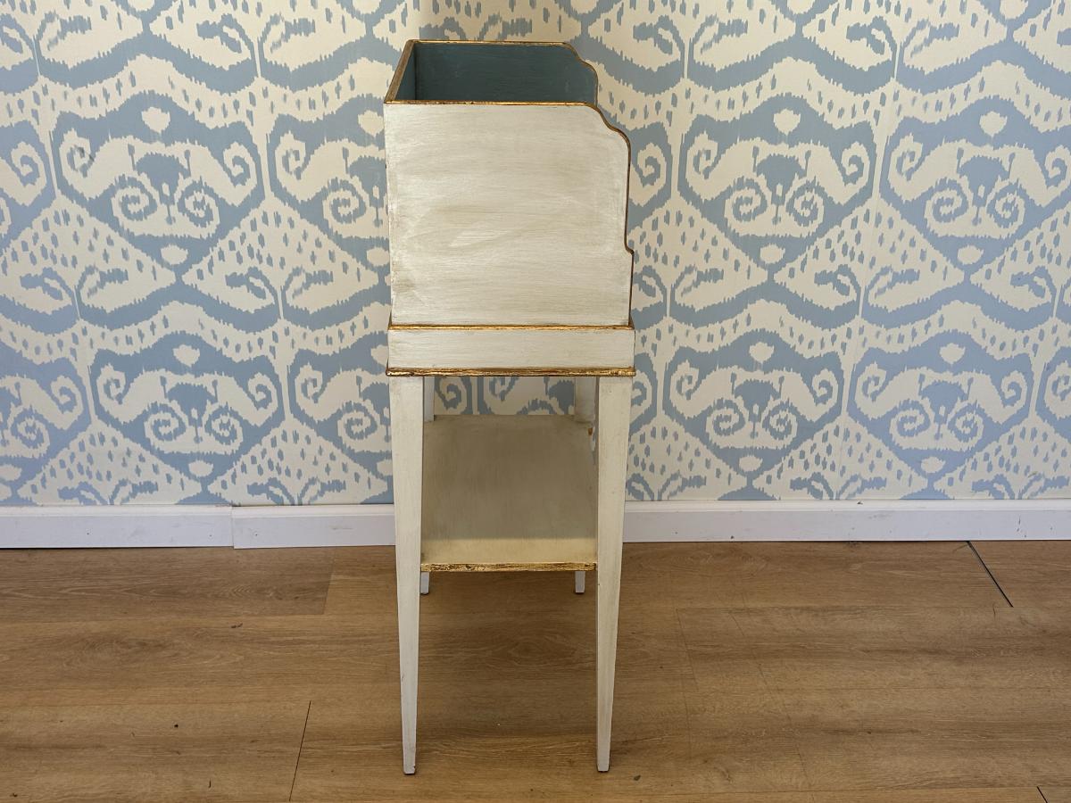 Light Blue Painted Swedish Telephone Table