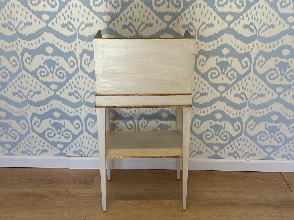 Light Blue Painted Swedish Telephone Table