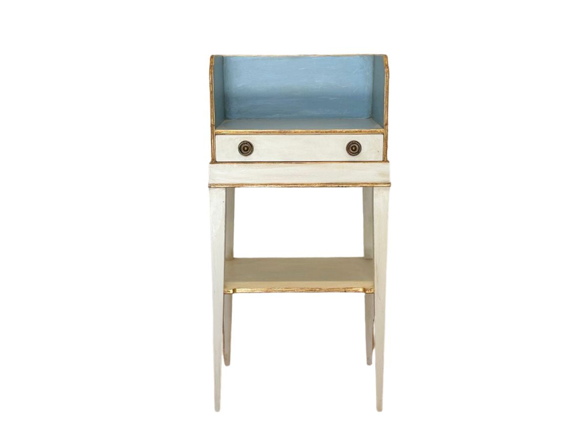 Light Blue Painted Swedish Telephone Table