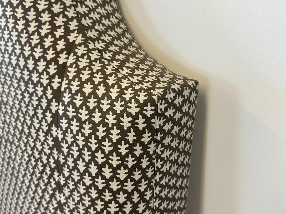 Sister Parish Burma Upholstered Queen Headboard & Coordinating Bedskirt