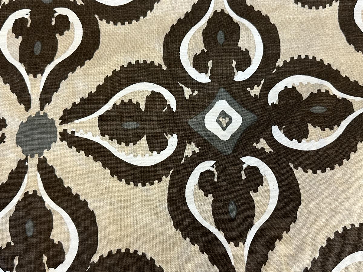 Sister Parish Burma Upholstered Queen Headboard & Coordinating Bedskirt