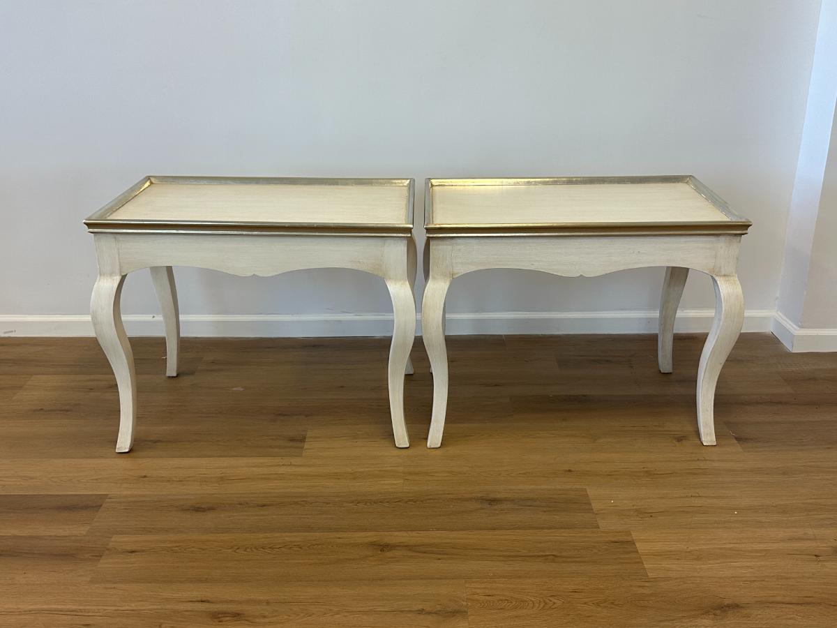 Louis XV Style Side Tables by Briger Design NYC, Pair