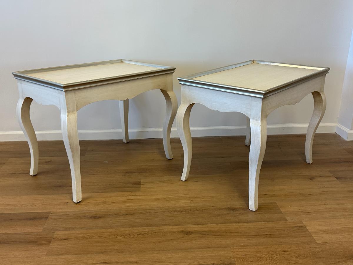 Louis XV Style Side Tables by Briger Design NYC, Pair