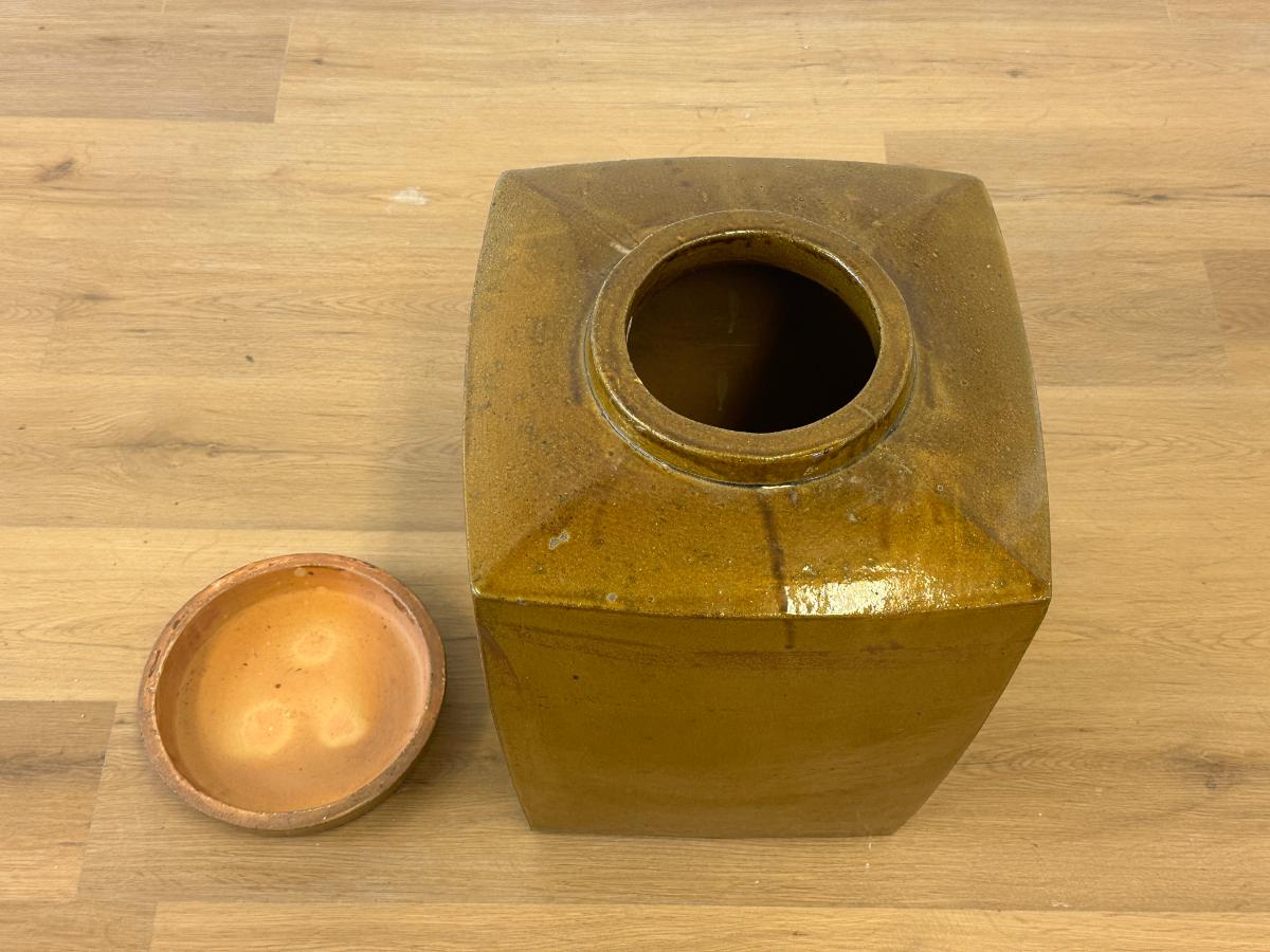Large Glazed Ceramic Urn