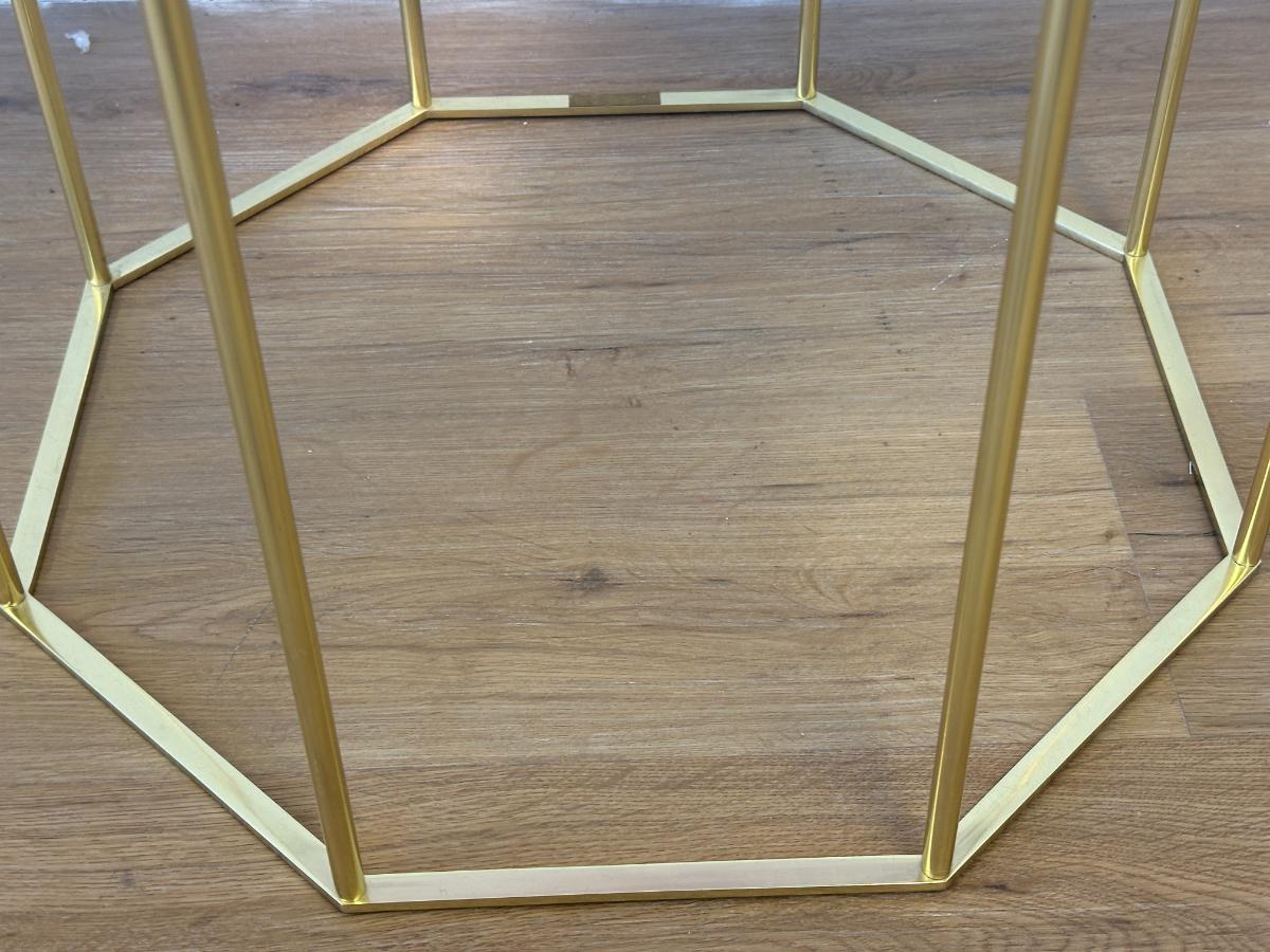 McCollin Bryan Tallis Table in Rose Quartz/Brass