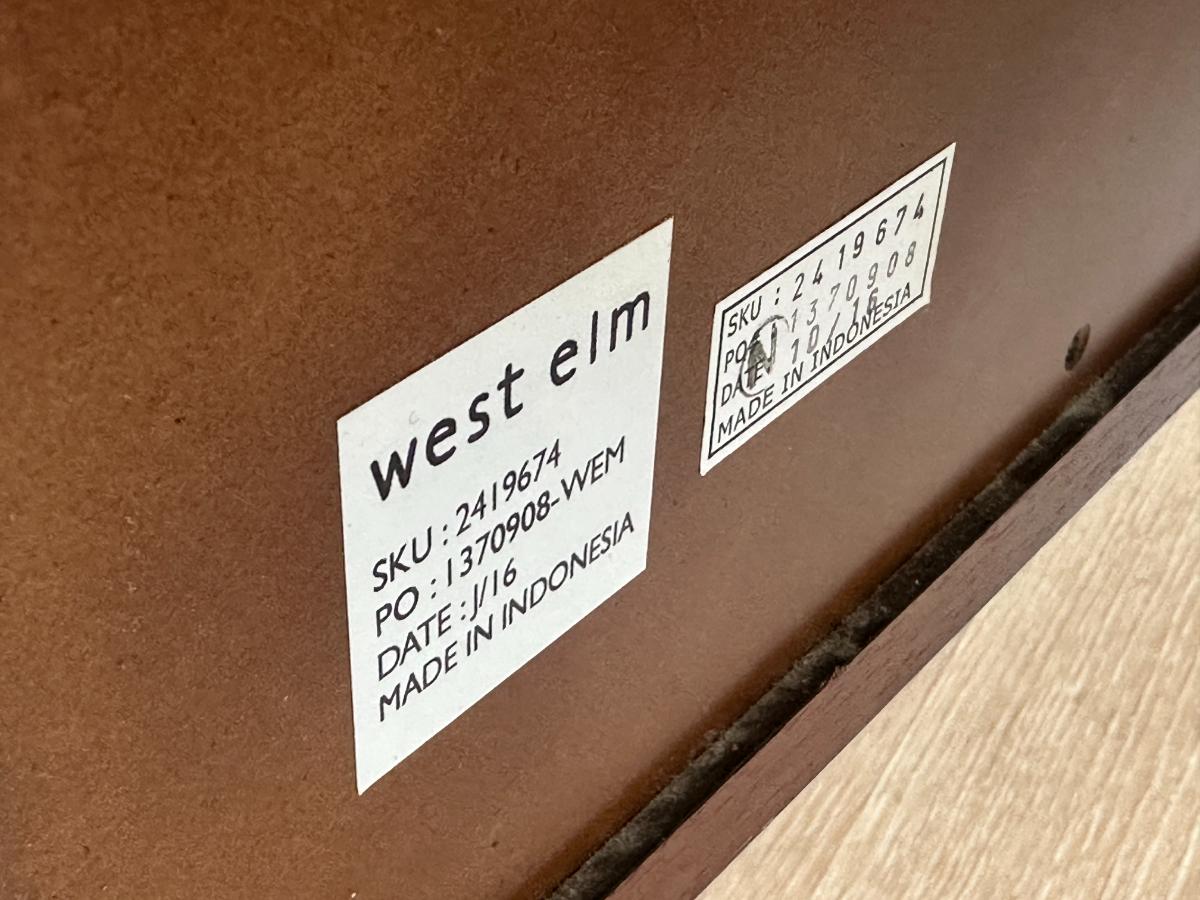 West Elm Benson 3 Drawer Dresser or Side Table