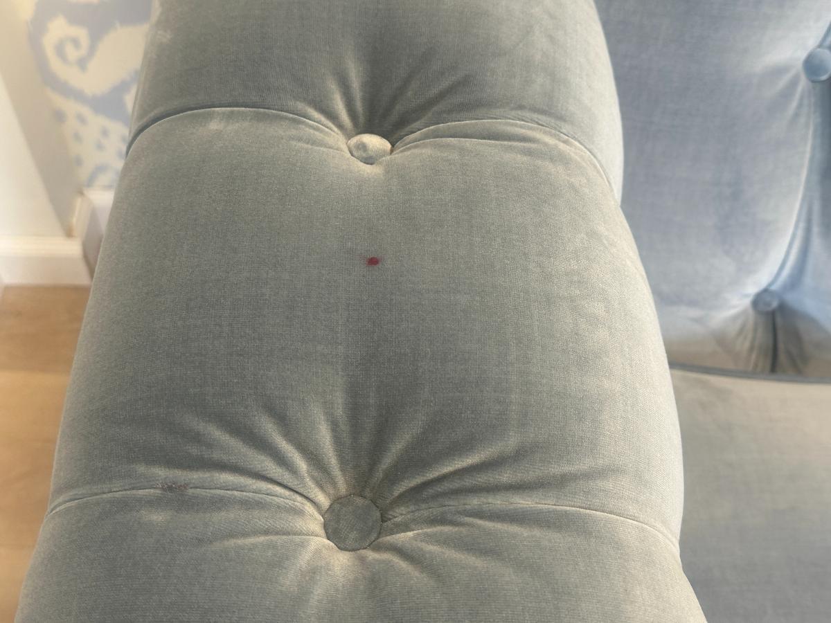Wesley Hall McGee Sofa in Kravet Chessford Velvet, Wedgwood (2 of 2)