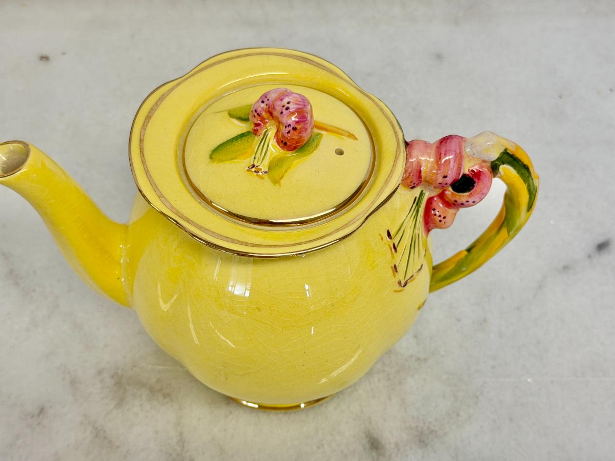 Vintage Royal Winton Tiger Lily Breakfast Tea Set, Incl. Berry Bowls, Tea Cups & Saucers