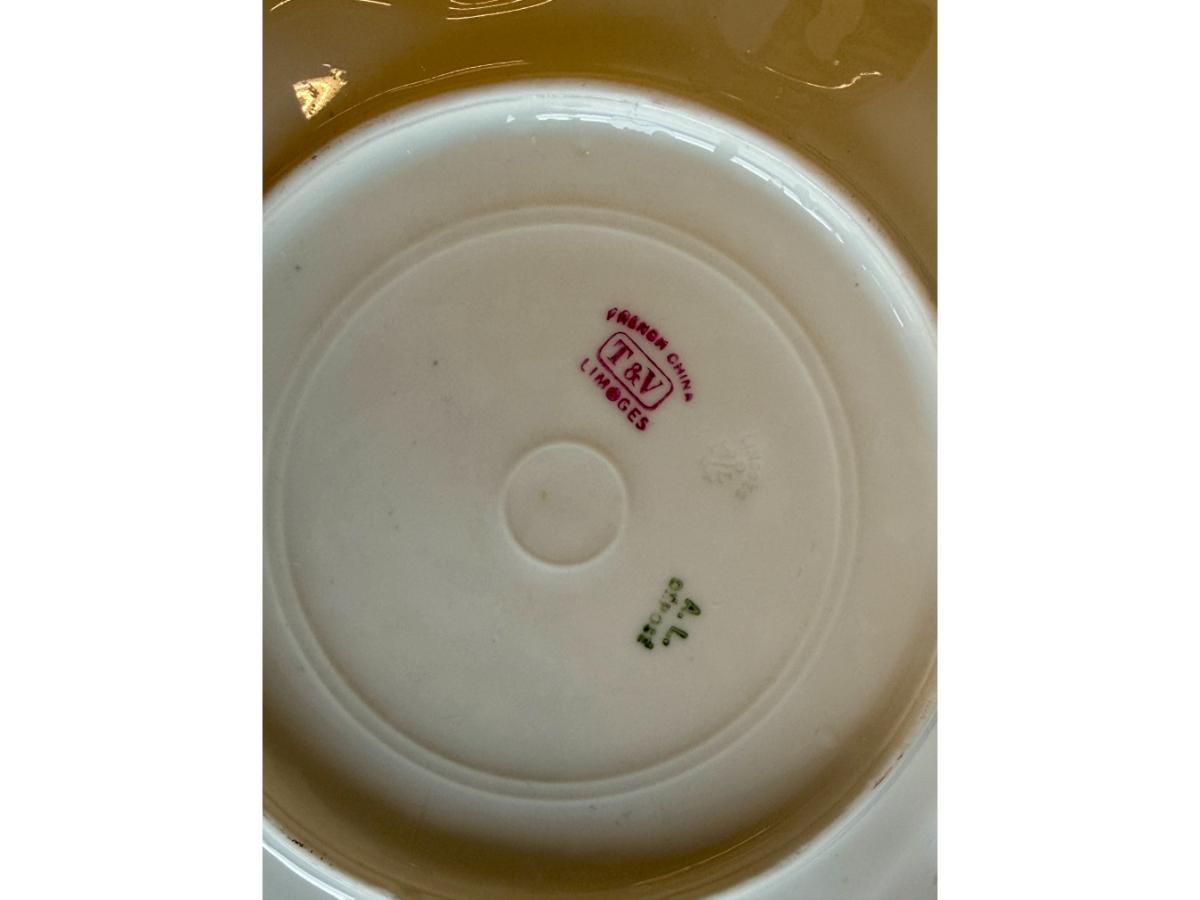 Antique Limoges Fish Plates and Serving Pieces, Set of 15