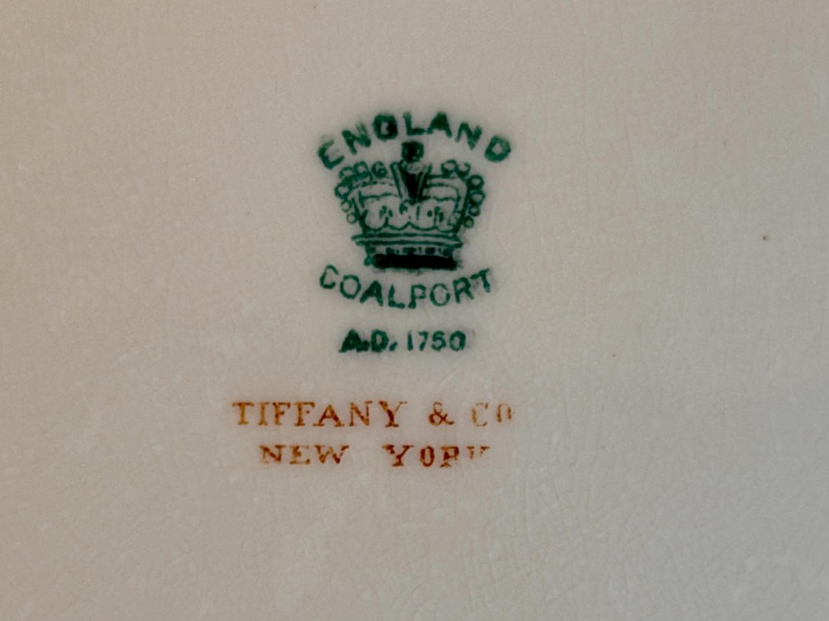 Limoges Hand Painted Cabinet Plates Made for Tiffany & Co. , Set of 4