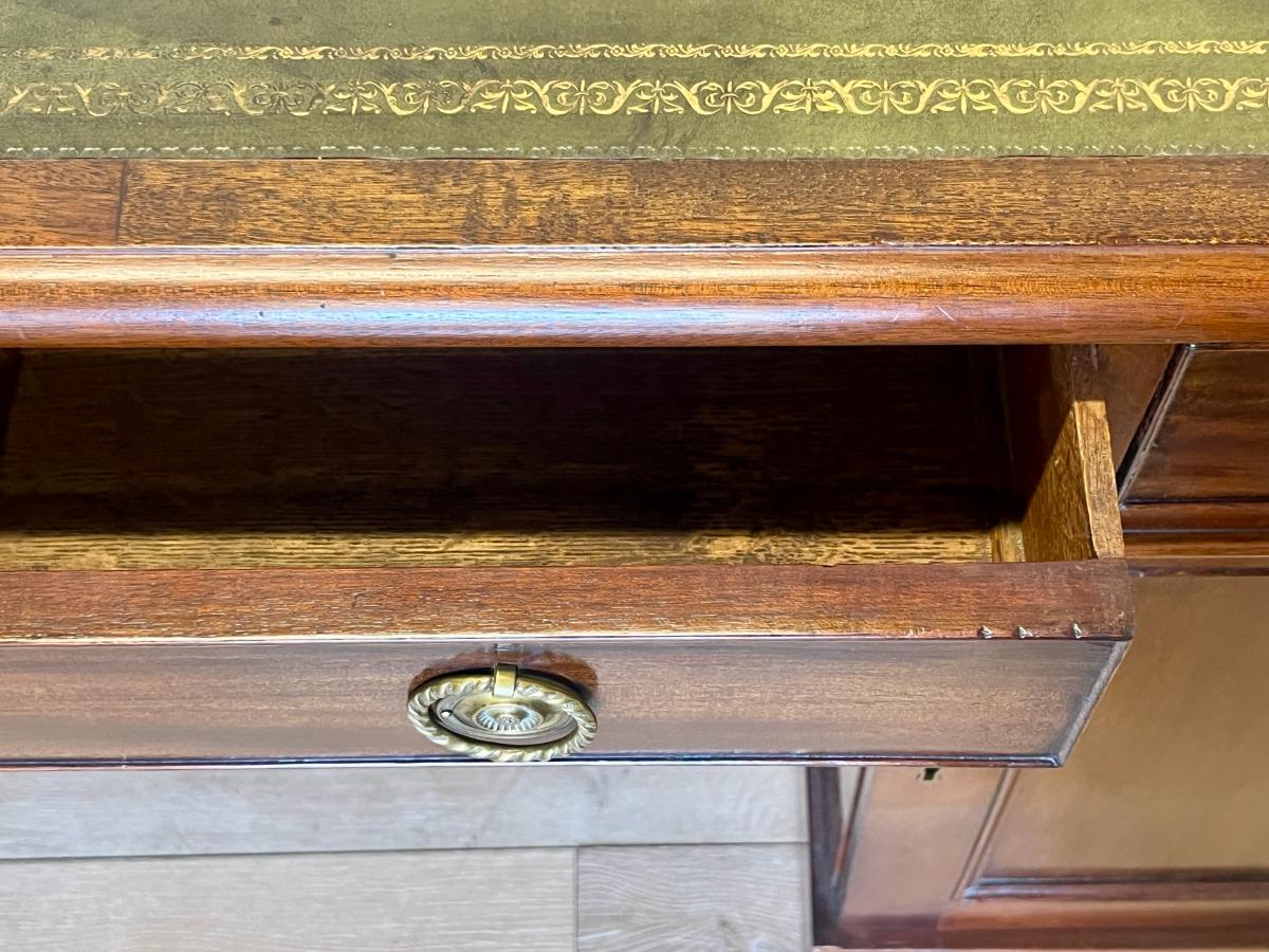 19th Century English Mahogany Partner's Desk