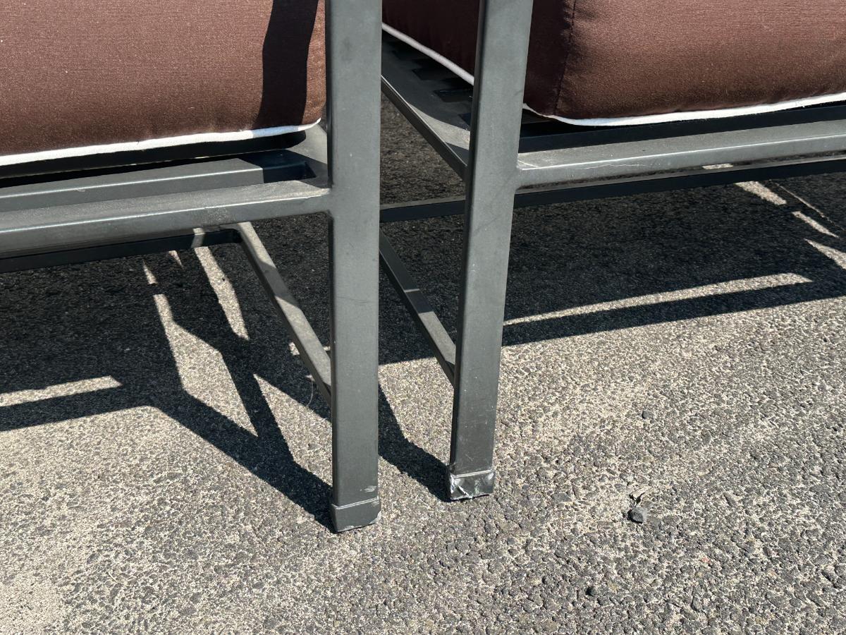 Restoration Hardware Carmel Outdoor Chairs with Cocktail Table, Set of 5 Pieces