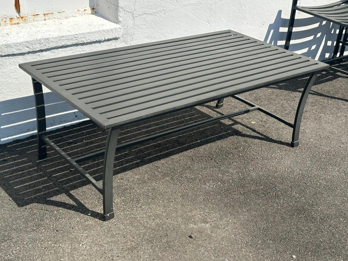Restoration Hardware Carmel Outdoor Chairs with Cocktail Table, Set of 5 Pieces