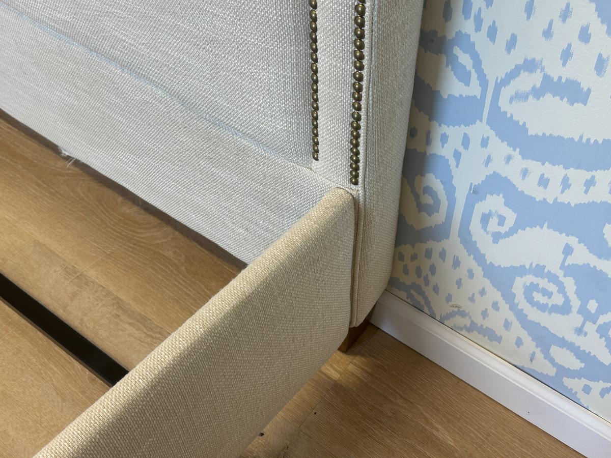 Mitchell Gold Bob Williams Upholstered King Bed with Nailhead Detail