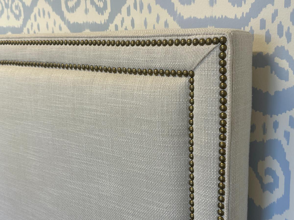 Mitchell Gold Bob Williams Upholstered King Bed with Nailhead Detail