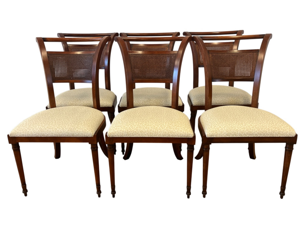Henredon Marseille Dining Chairs, Set of 6