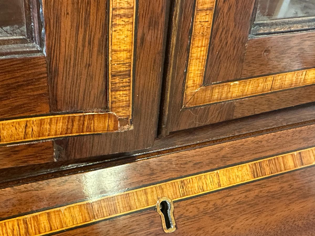 Antique English Sheraton Style Secretary, Circa 1900