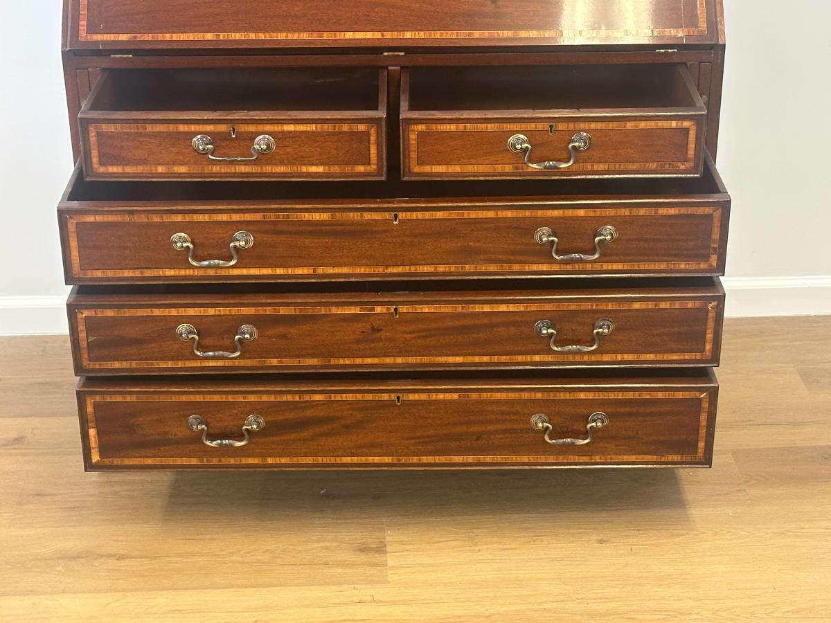 Antique English Sheraton Style Secretary, Circa 1900