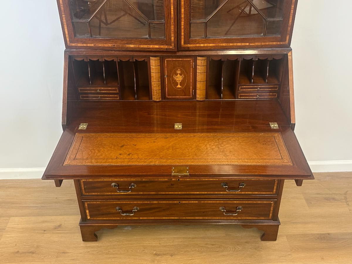 Antique English Sheraton Style Secretary, Circa 1900