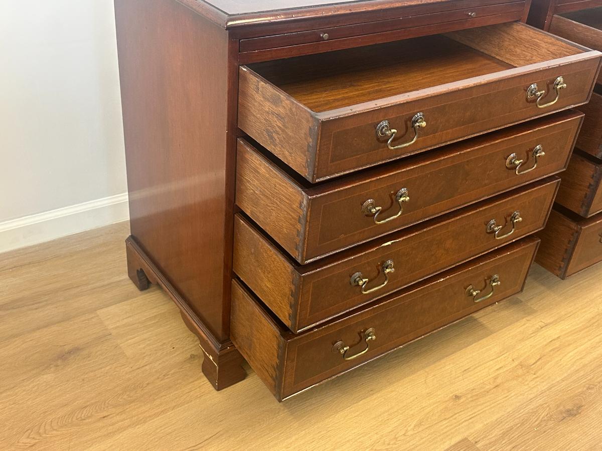 Chippendale Bachelor's Chests with Drawers, Pair