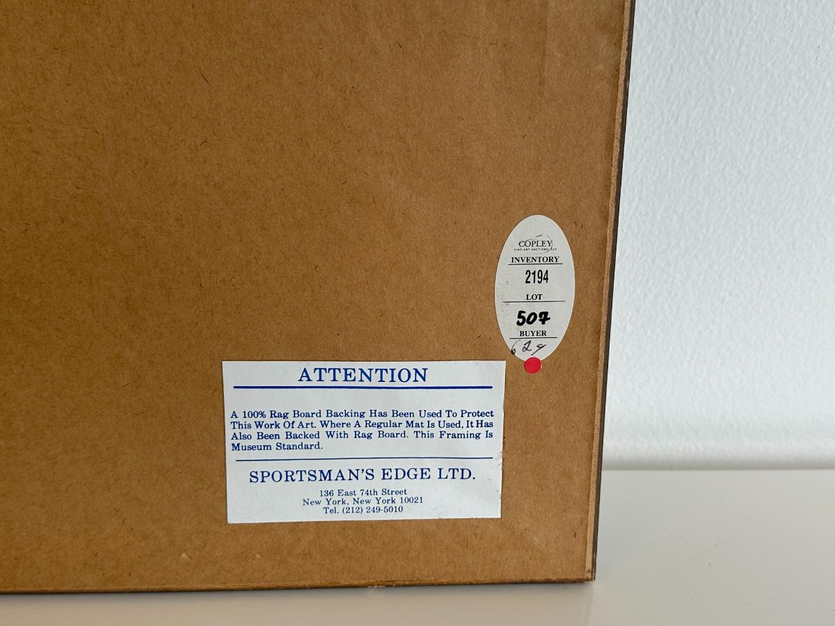 Framed "Brook Trout" Original Watercolor by WJ Schaldach