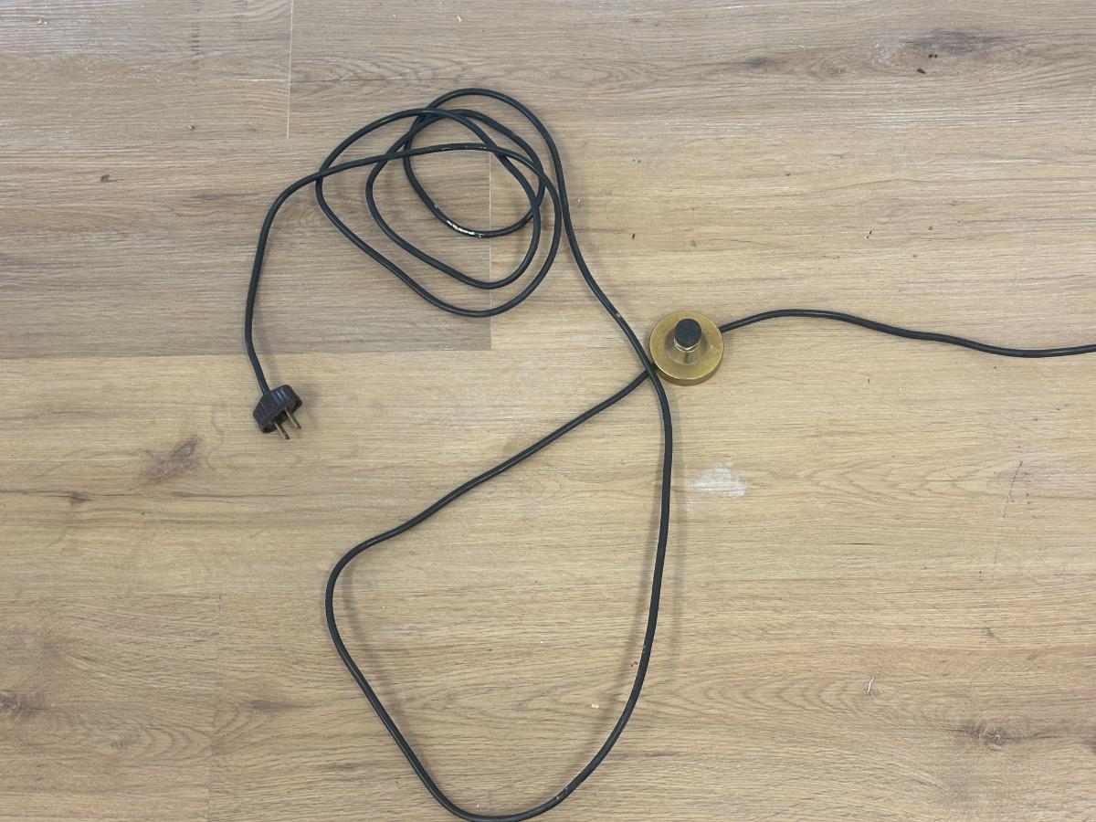 Post War Italian Illuminated Brass Floor Easel