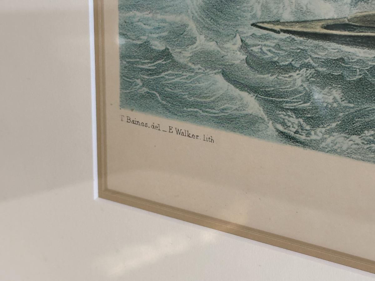 Framed Thomas Baines Lithographs, Pair