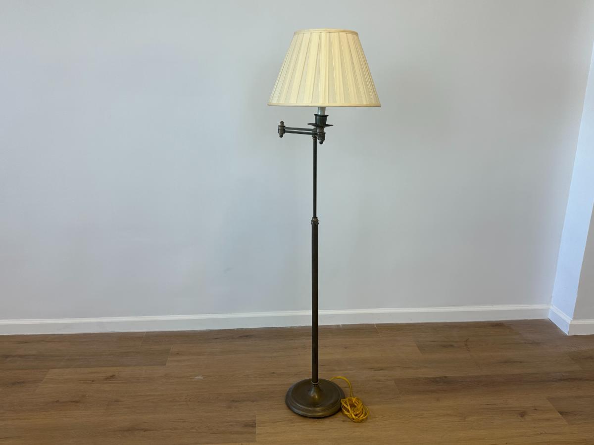 Brass Swing Arm Floor Lamp from Gracious Home