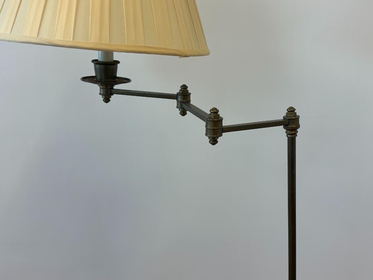 Brass Swing Arm Floor Lamp from Gracious Home