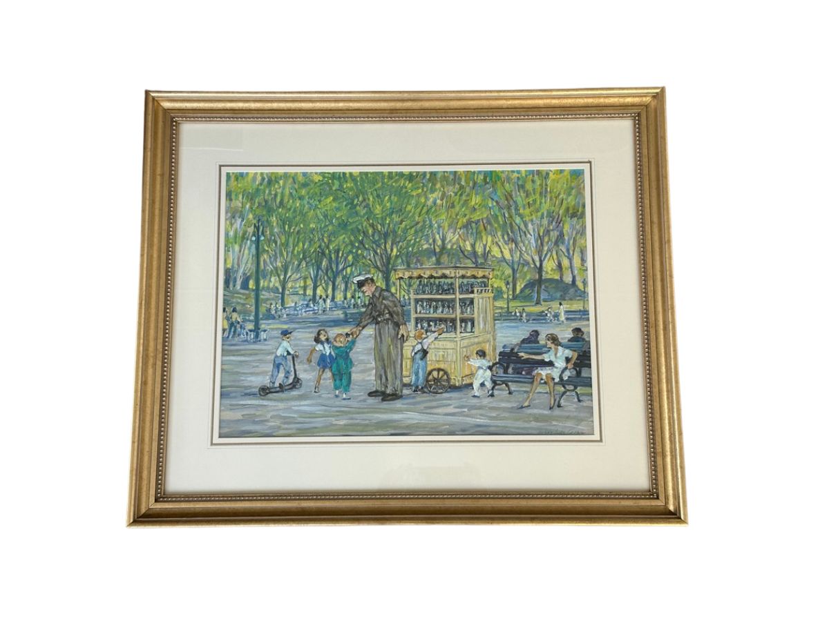 Henry Ives Cobb Framed Watercolor, Signed