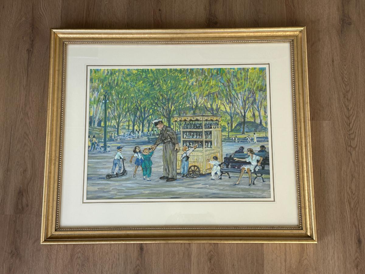 Henry Ives Cobb Framed Watercolor, Signed