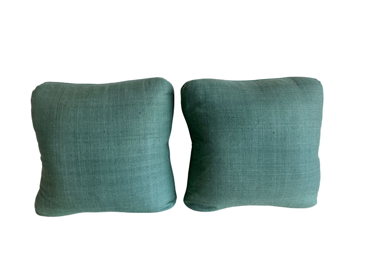 Forest Green Pillows, Pair