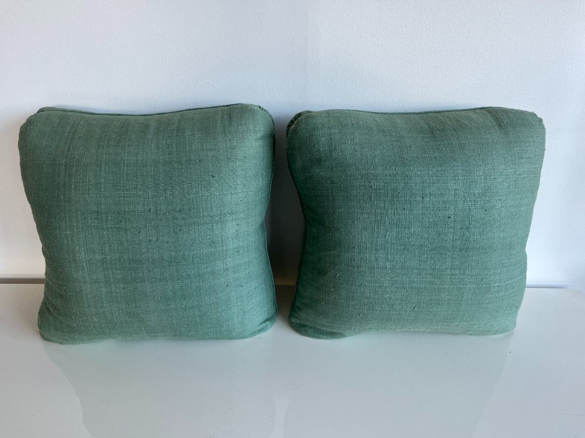 Forest Green Pillows, Pair