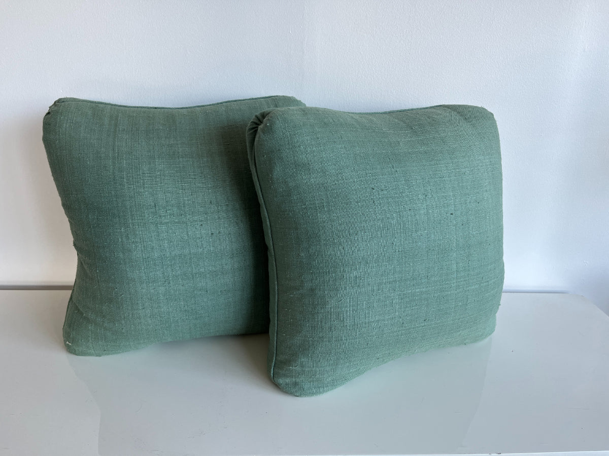 Forest Green Pillows, Pair