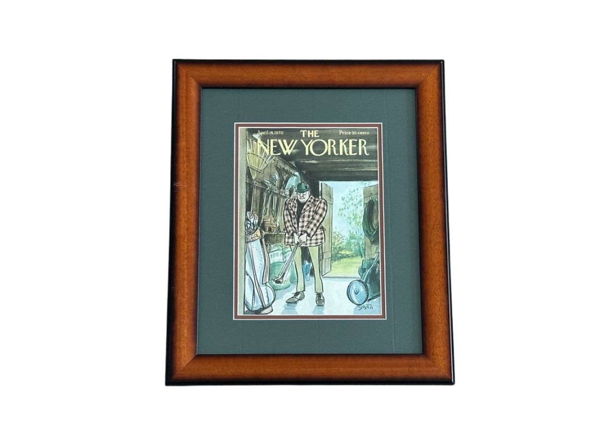 New Yorker April 18th, 1970 Art Print by Charles Saxon, Framed