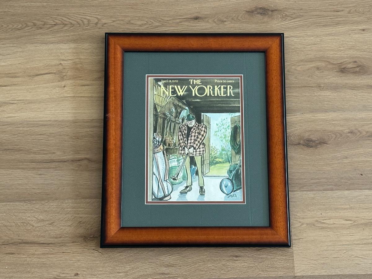 New Yorker April 18th, 1970 Art Print by Charles Saxon, Framed