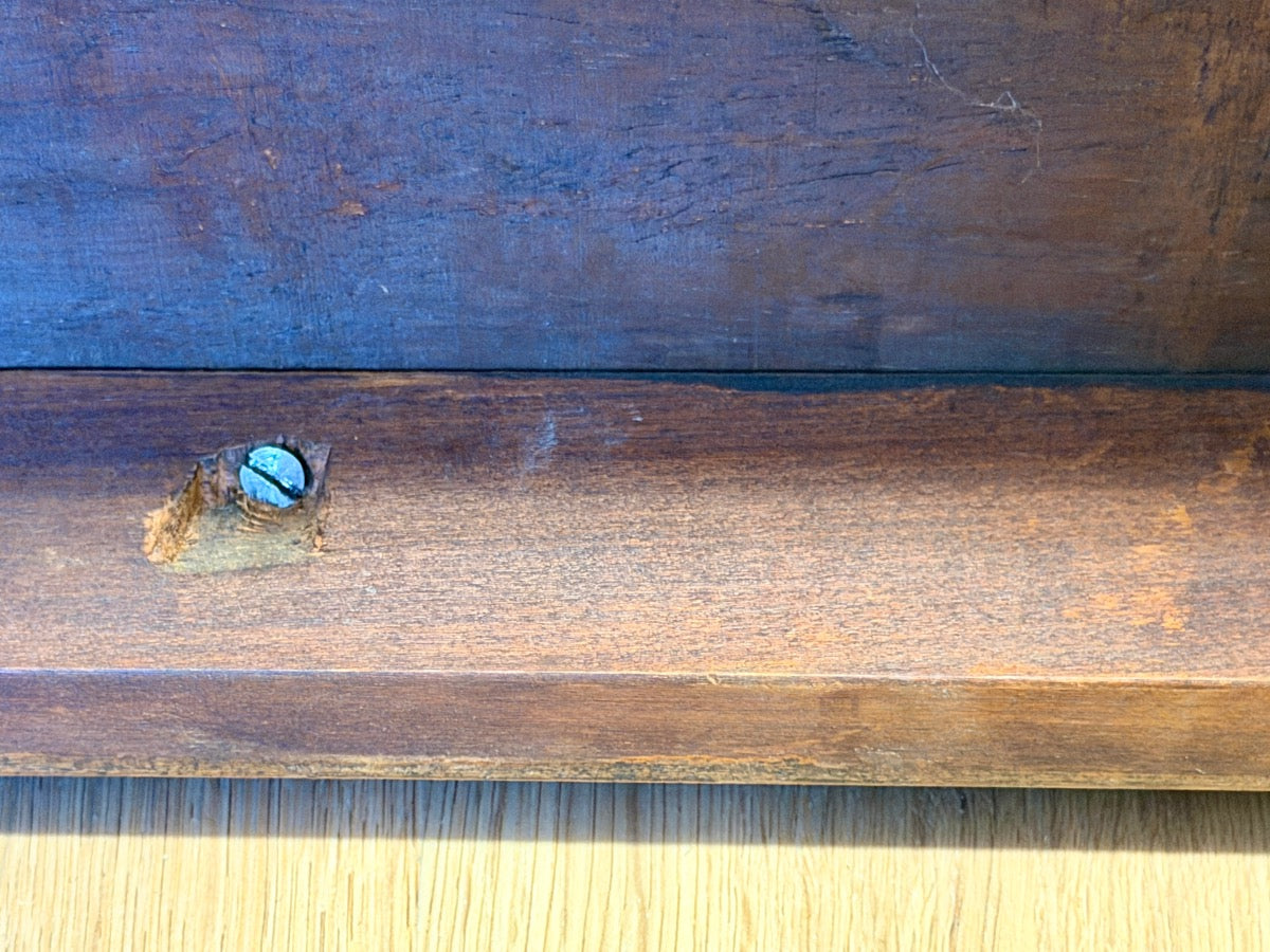 Antique Mahogany Side Tables with Brass Corner Gallery, Pair