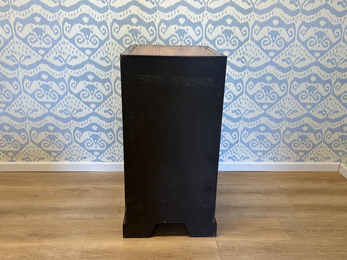 Kennedy of Ipswich Campaign Style Filing Cabinet with Brass & Leather Detail