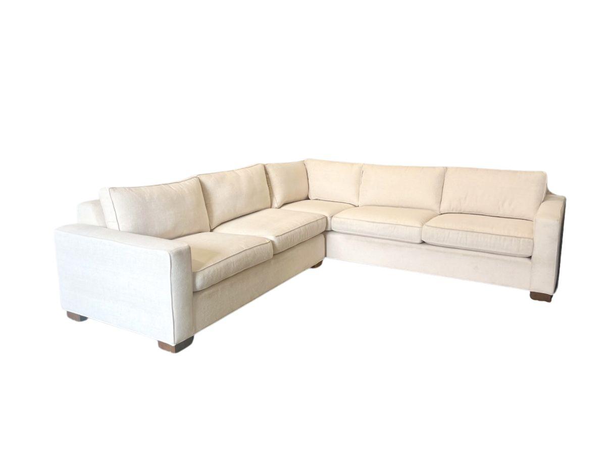 Mitchell Gold Bob Williams Ivory Sectional, 2 Pieces
