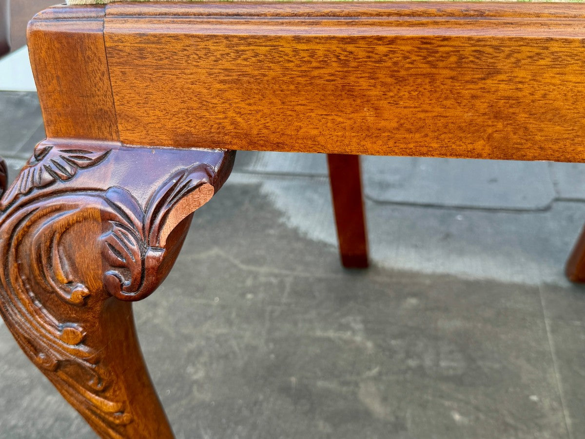 Mahogany Chippendale Style Dining Chairs, Set of Ten