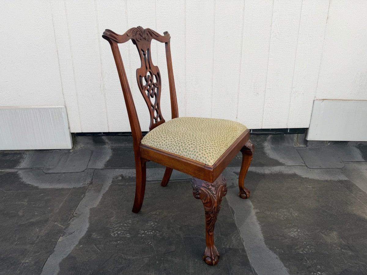 Mahogany Chippendale Style Dining Chairs, Set of Ten