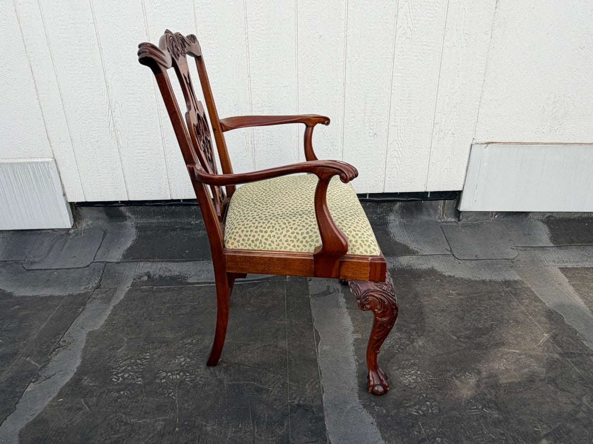 Mahogany Chippendale Style Dining Chairs, Set of Ten