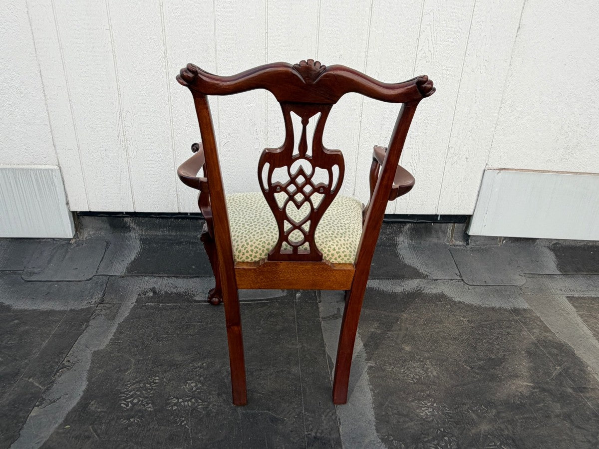 Mahogany Chippendale Style Dining Chairs, Set of Ten
