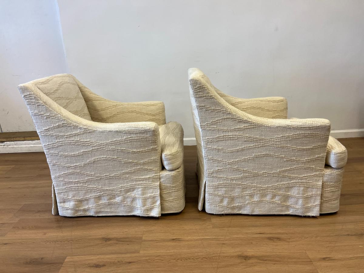 Custom Upholstered Kathy Ireland Club Chairs