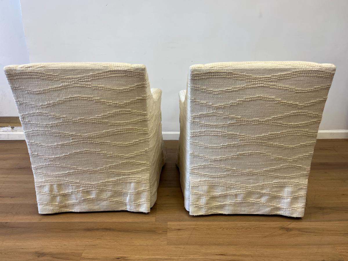Custom Upholstered Kathy Ireland Club Chairs