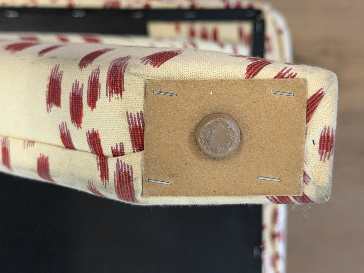 Custom Upholstered X Benches in Brunschwig & Fils Les Touches, Pair