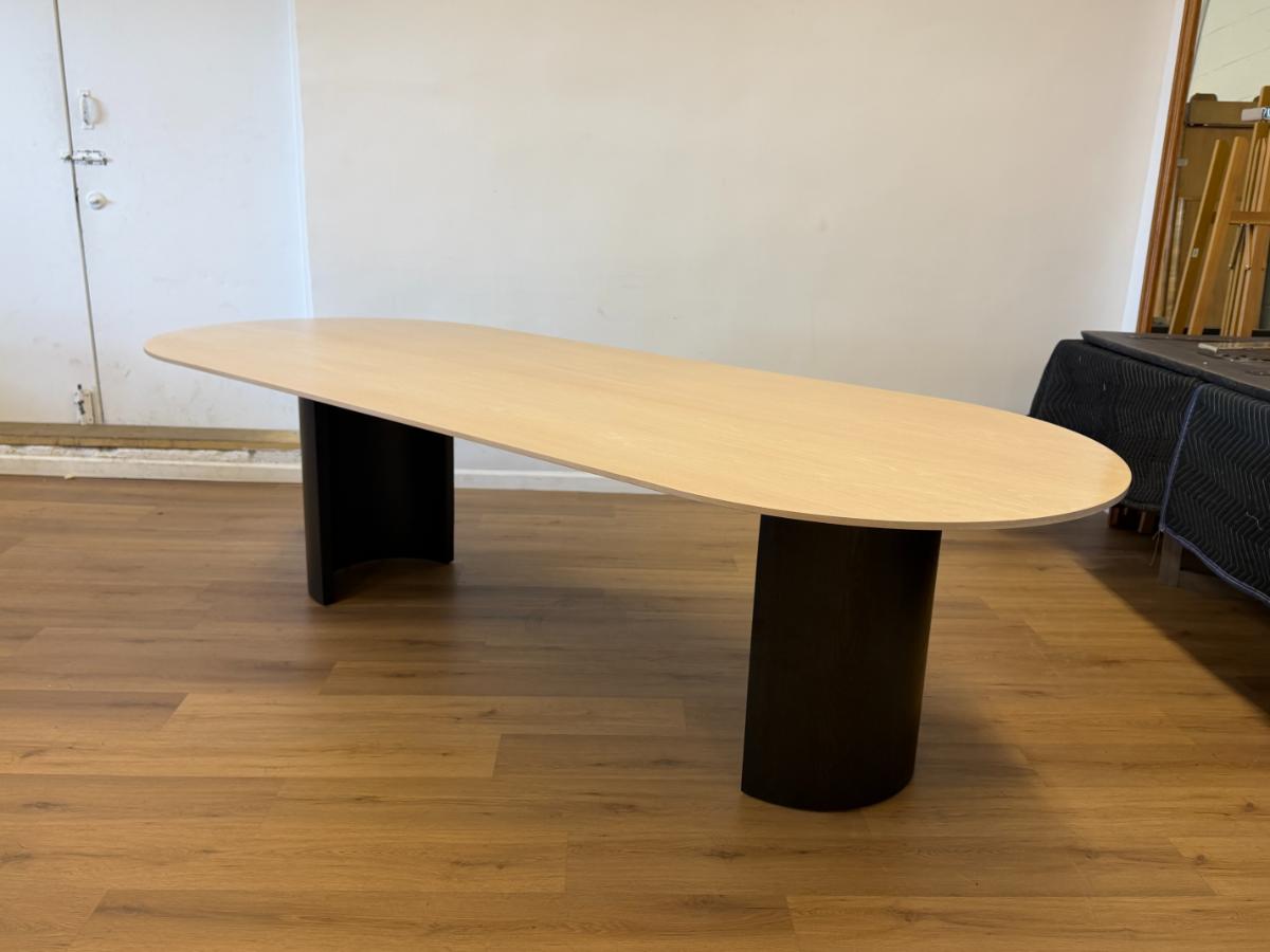 “Cecil” Racetrack Dining Table designed by Bradley USA